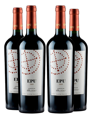 Kit 4 Vinhos Chileno Almaviva Epu 2020 Tinto