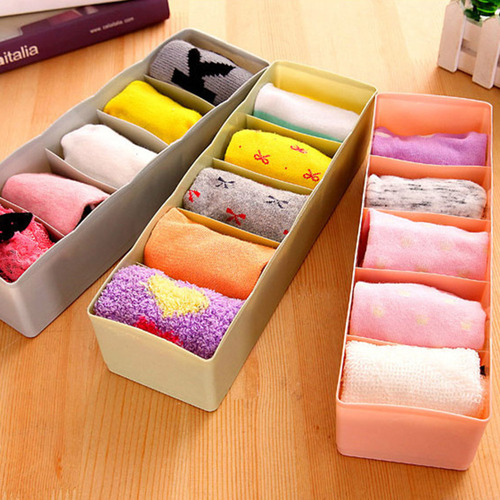Caja De Almacenamiento Con 5 Rejillas Para Ropa Interior, Pa