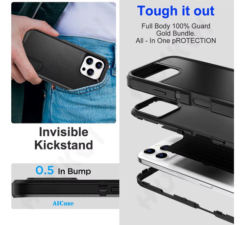 Case 360 iPhone 16 Pro Max - Triple Protección Anti Impacto