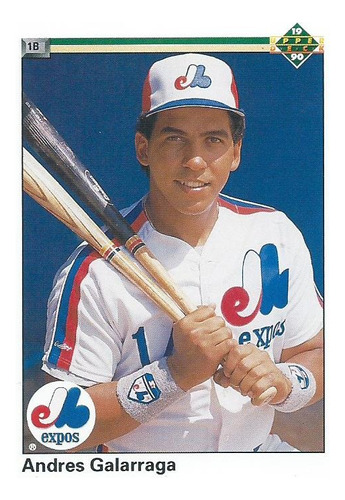 Barajita Andres Galarraga Upper Deck 1990 #356 Expos