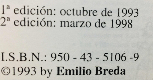 Siniestra Buenos Aires. Emilio Breda. Firmado (Usado)