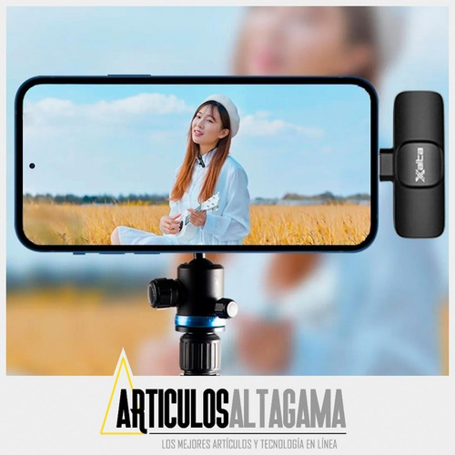 Imagen 9 de 10 de Micrófono Inalámbrico 2 En 1 De Solapa Para Android Tipo C