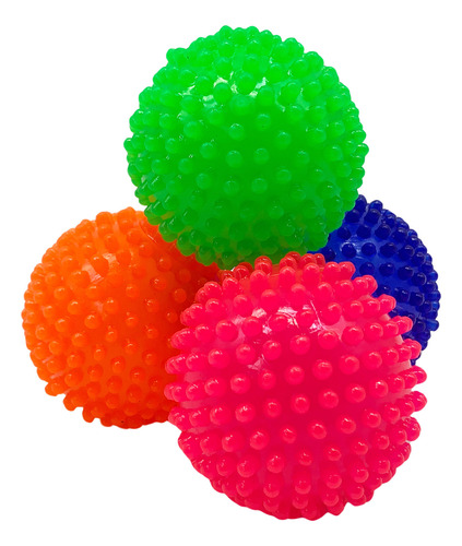 Pelota De Goma Con Luz Y Sonido, Caja X12 Varios Colores