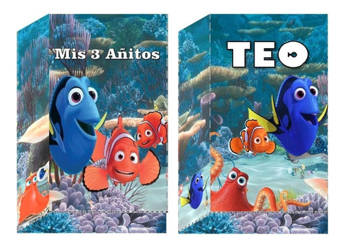 10 Bolsitas Golosineras Cierra Stickers Buscando A Nemo 