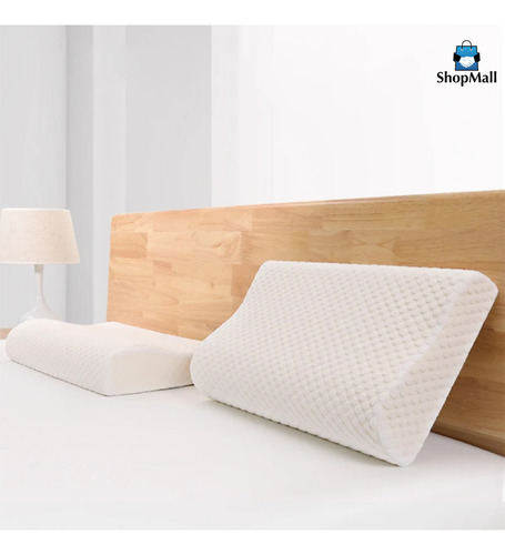 Almohada Ortopédica Ergonómica Cervical Memory Foam Gel Color Blanco