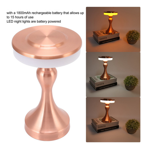 Mesa Led Portátil Táctil Con Temperatura De 3 Colores