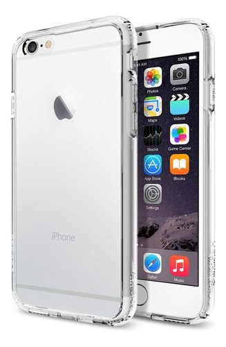 Forro con carga inalámbrica Spigen Ultra Hybrid Galaxy Buds crystal clear para Apple iPhone 6
