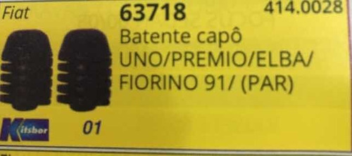 02 Batentes Capo Fiat  Uno Premio Elba Fiorino 91/ 63718