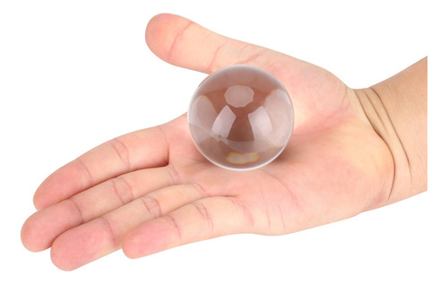 Bola De Cuarzo, Esfera Transparente De Cristal Artificial, 1