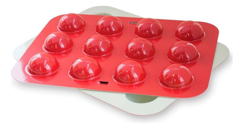 Molde Para Cake Pops 12 Espacios Nordicware Color Rojo