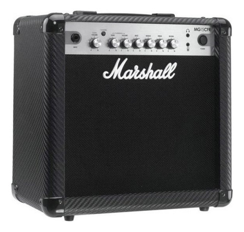 Amplificador de guitarra Marshall MG15CFR-B 127v con color negro de 15w