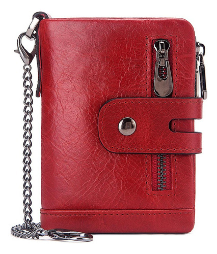 Cartera De Moda Para Hombre Cartera Antirrobo Tri-fold Multi