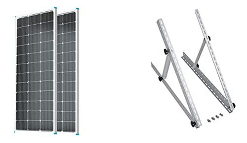 Paneles Solares 100w 12v, Alta Eficiencia, 2-pack