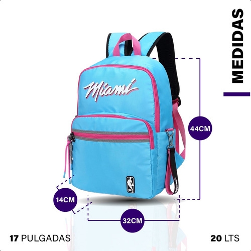 Mochila Nba Universitaria Escolar Niño Niña Colegio Urbana