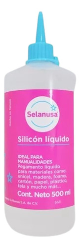 Silicón Líquido Pegafuerte 6 Pzs 500ml Imp0027457 Selanusa