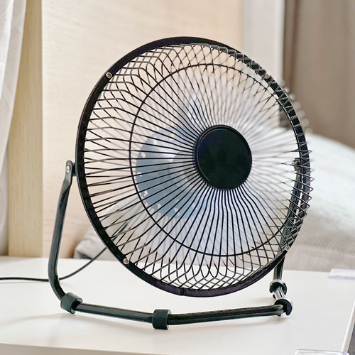 Ventilador Portátil Usb 8 De Metal Para Mesa Y Escritorio