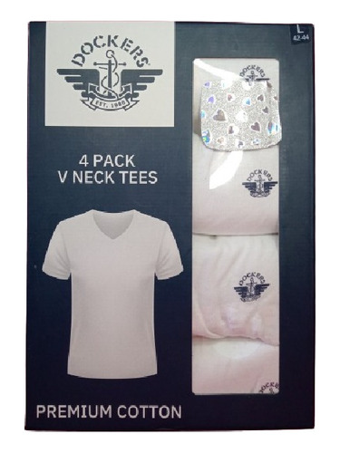 Poleras Dockers Pack 4 Talla L 