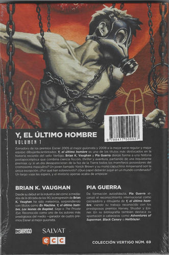 Imagen 2 de 2 de Y, El Último Hombre Vol. 1 - Colección Vertigo