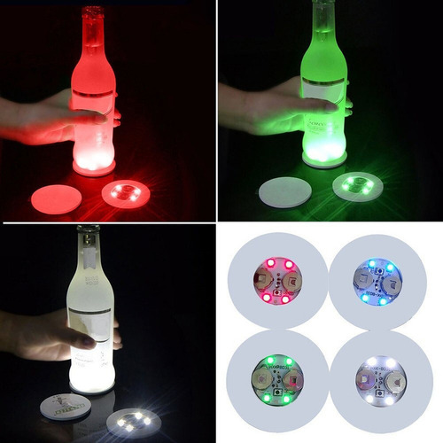 90 Pegatinas Para Botellas, Luces Led, Posavasos, Lámpara