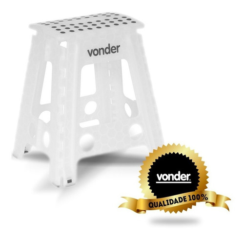 Banqueta Plástica Dobrável, Altura 450 Mm, Vonder