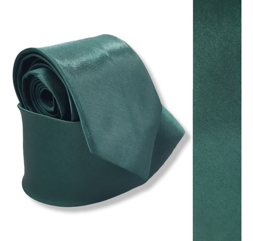 Gravata Semi Slim - Verde Esmeralda Verde Exercito