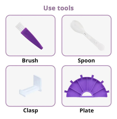 Pack De Fuente, Lápices Y Cera Para Pintura Con Cristales