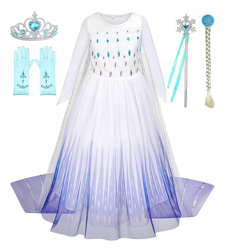 Princess Dress Little Girls Frozen Elsa Dress Halloween Cost