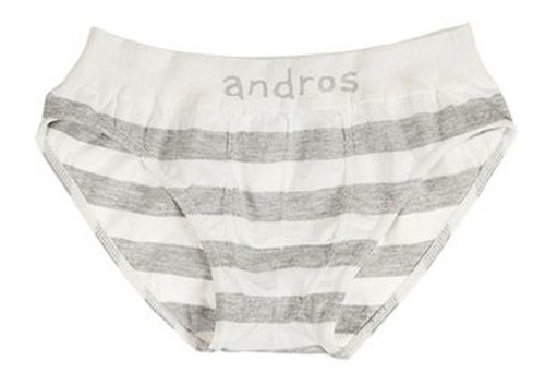 Pack X6 Slip Rayado De Niño Andros Algodón Talles S Al Xxl 