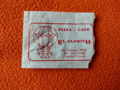 Antiguo Sobre De Azúcar Café El Globito Club Huracán 