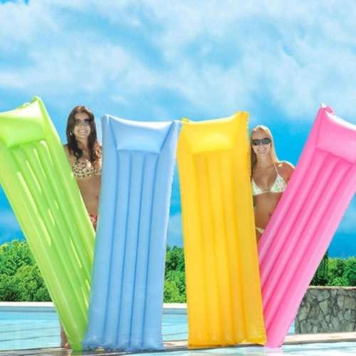 Colchao Bronzeador Liso Azul ( 183 X 69 Cm) - 1.83mx69cm
