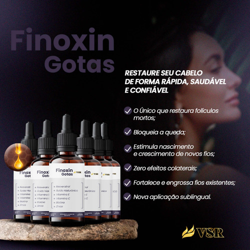 Finoxin Gotas 3 Potes - Frete Grátis Suplemento Em Gotas
