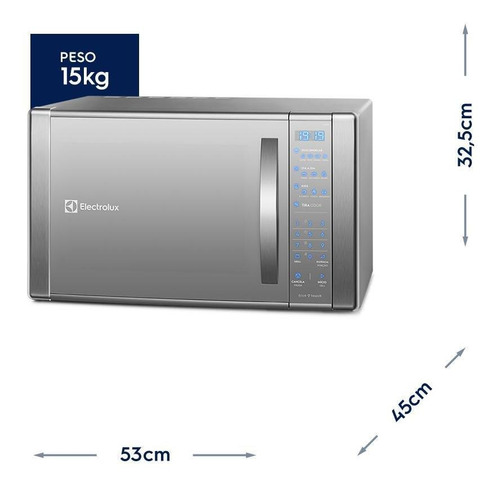 Micro-ondas Electrolux 31 Litros E Grill Prata - Me41x 220V - Excelente (Recondicionado)