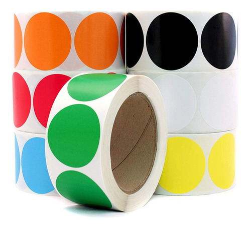 . 500pcs / Roll Mini Stickers Etiquetas Adhesivas De Papel