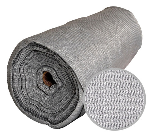 Media Sombra Gris Plata Al 90% 4mts De Ancho X 3mts De Largo Gris