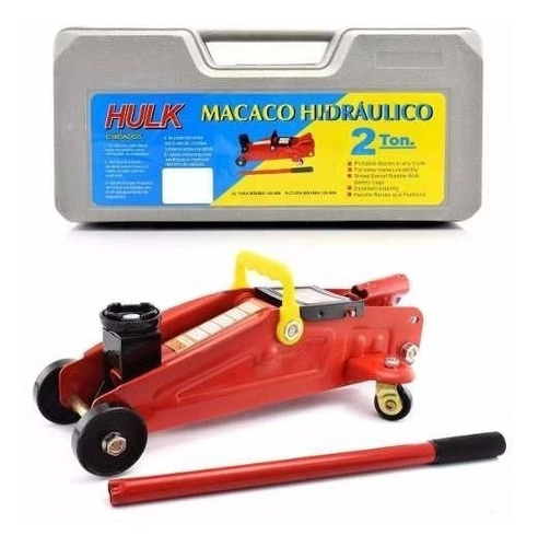 Kit Estepe Macaco Jacaré Hidráulico Triangulo Com Chave Roda