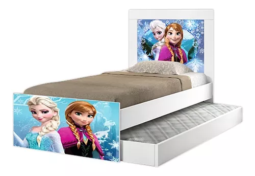 Jogo de Cama Frozen Elsa Solteiro 2 Peças 150x220cm - Portallar - lojasmel