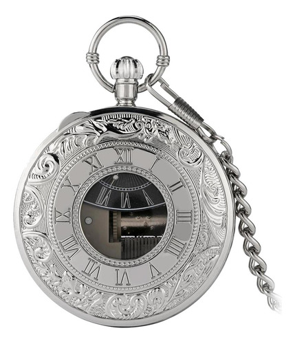 Unique Art Collectibles Reloj De Bolsillo Plata Romana