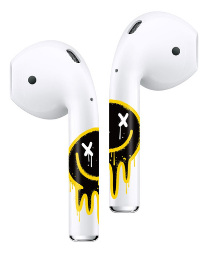 Sticker Autoadhesivo Para Audifonos AirPods 1-2 Emoji Black