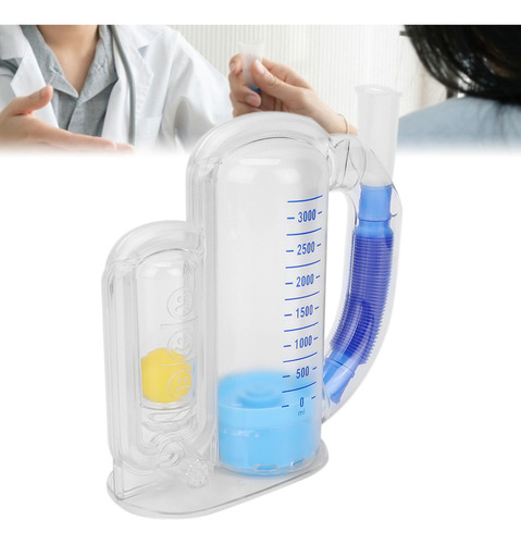 Ejercitador De Respiración Con Espirometría De 3000 Ml, Lung