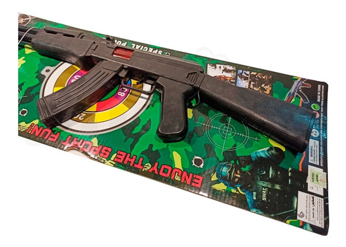 Imagen 4 de 10 de Arma De Juguete Ametralladora Con Sonido A Friccion