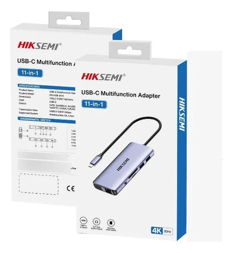 Adaptador Hub Usb-c Multipuerto 9 -1 Para Mac/notebook