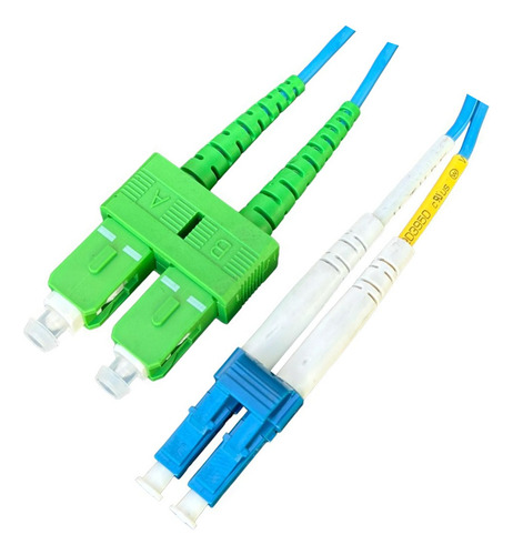 Cordão Optico Duplex Monomodo Sm Lc Upc X Sc Apc Kit 2pçs