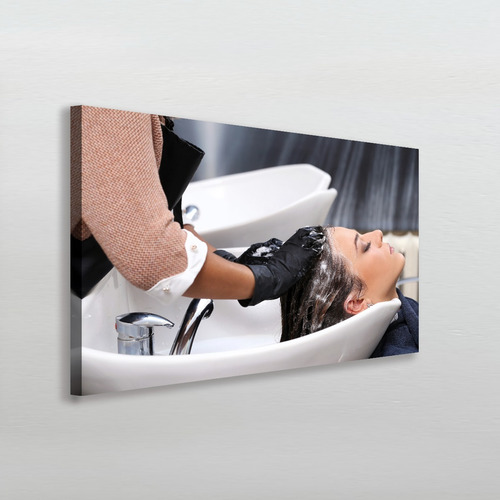 Cuadro Salon Belleza Spa Estetica Canvas Grueso 60x90cm Color Multicolor Armazón Bastidor
