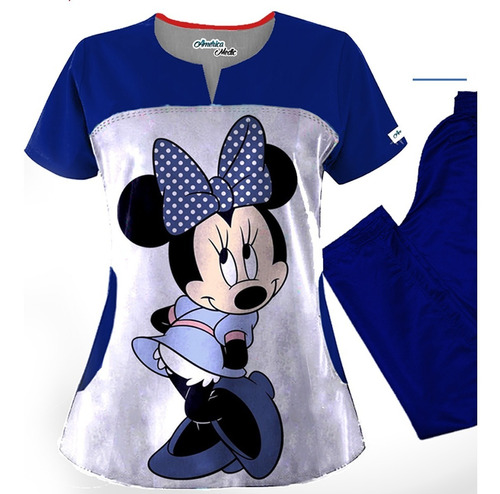 Uniformes Anti Fluido Estampado Minnie Mouse