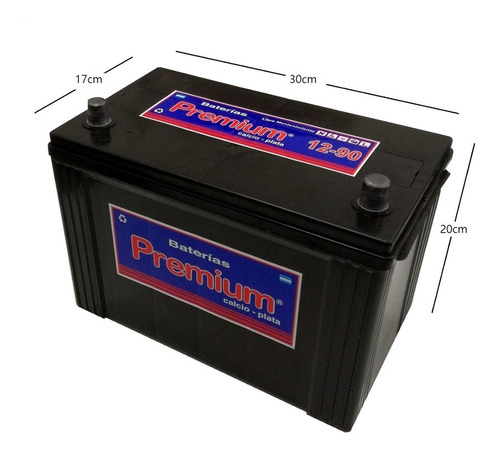 Imagen 2 de 9 de Bateria Premium 12x90 P90j Asiatico Libre Mantenimiento
