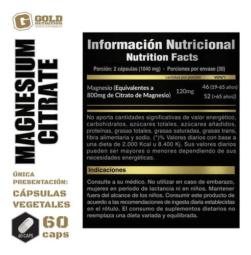 Multivitamas Ena 60 Comp + Citrato De Ganesio 60 Caps Sin Sabor