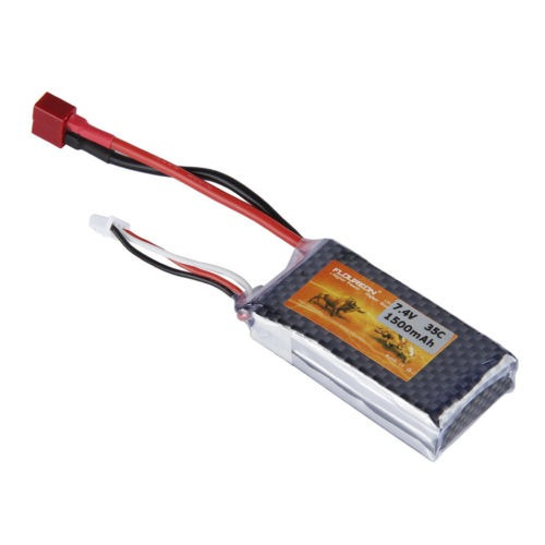 Floureon 1500mah 35c 2s 7.4v Lipo Batería Decanos Enchufe Pa