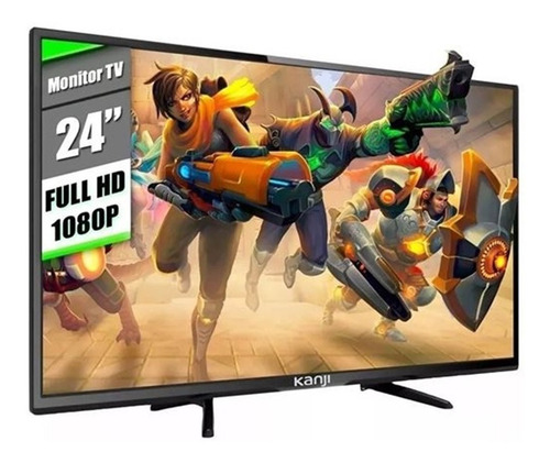 Imagen 1 de 2 de Tv Monitor Led 24 Kanji Full Hd 1080p Tda Hdmi Ultra Bass