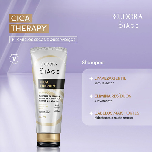 Kit Eudora Siàge Cica Therapy Shampoo Extra (2 Unidades)