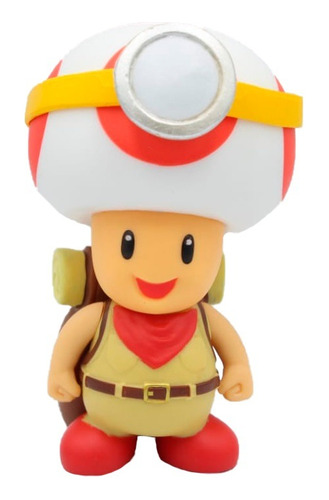 Figura De Toad Explorador 12 Cm Juguetes De Super Mario Bros